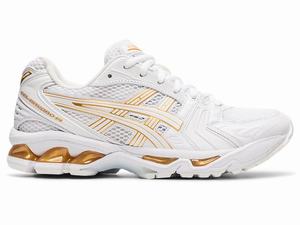 Zapatillas Asics GEL-KAYANO 14 Mujer Blancas | CWJX-60784