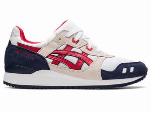 Zapatillas Asics GEL-LYTE III OG Hombre Blancas Rojas | VGMW-87496