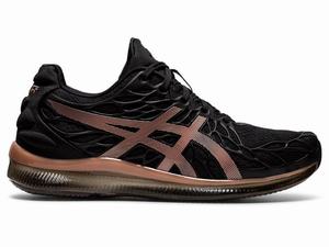 Asics negras cheap y doradas