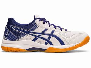 Zapatillas Asics GEL-ROCKET 9 Mujer Blancas Azules | CBVJ-35968