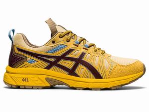 Zapatillas Asics HN1-S GEL-VENTURE Hombre Amarillo Marrones | YXHI-53710