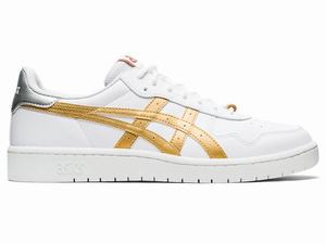 Zapatillas Asics JAPAN S Hombre Blancas Doradas | CNYO-04175