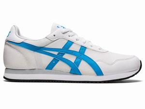 Zapatillas Asics TIGER RUNNER Hombre Blancas Azules | UHQZ-07136