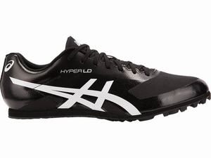 Zapatillas Pista Asics Hyper LD 6 Hombre Negras Blancas | MICT-35016