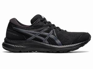 Zapatillas Running Asics GEL-CONTEND 7 (D) Mujer Negras Gris | HTLP-08924