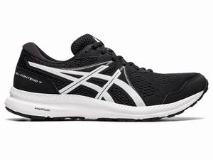 Zapatillas Running Asics GEL-CONTEND 7 (4E) Hombre Negras Blancas | IMHJ-46095