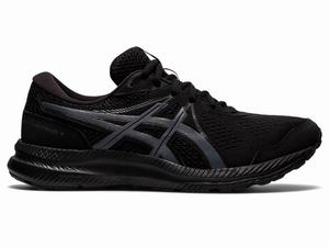 Zapatillas Running Asics GEL-CONTEND 7 (4E) Hombre Negras Gris | QCGM-75819