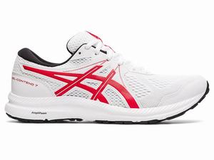 Zapatillas Running Asics GEL-CONTEND 7 Hombre Blancas Rojas | AWTR-82361