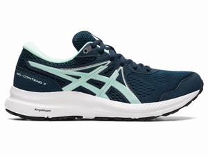 Zapatillas Running Asics GEL-CONTEND 7 Mujer Azules | LXFI-07548