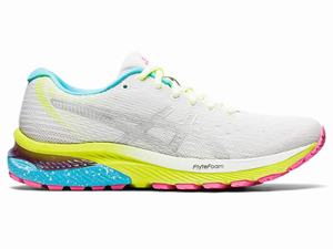 Zapatillas Running Asics GEL-CUMULUS 22 LITE-SHOW Mujer Blancas Plateadas | BTJF-14670