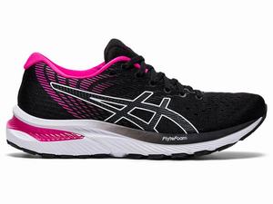 Zapatillas Running Asics GEL-CUMULUS 22 Mujer Negras Rosas | DKIU-91458