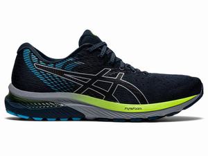 Zapatillas Running Asics GEL-CUMULUS 22 Hombre Negras Azules | OPAB-82503