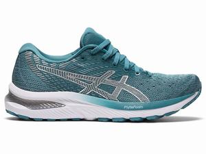 Zapatillas Running Asics GEL-CUMULUS 22 Mujer Blancas Azules | VYOJ-70912