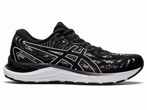 Zapatillas Running Asics GEL-CUMULUS 23 Mujer Negras Blancas | URPD-37512