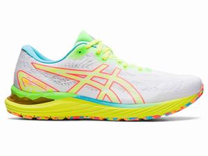 Zapatillas Running Asics GEL-CUMULUS 23 Hombre Blancas Amarillo | VQGT-17354