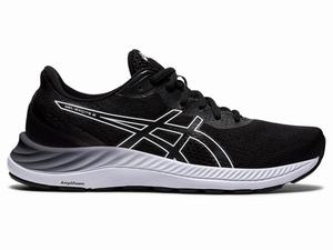 Zapatillas Running Asics GEL-EXCITE 8 Mujer Negras Blancas | RCSH-05268