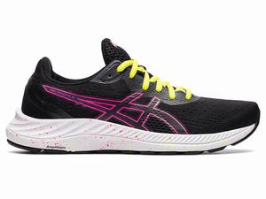 Zapatillas Running Asics GEL-EXCITE 8 Mujer Negras Rosas | WYOZ-04825