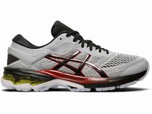 Zapatillas Running Asics GEL-KAYANO 26 Hombre Gris Negras | COSZ-95748