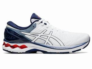 Zapatillas Running Asics GEL-KAYANO 27 Hombre Azul Marino Blancas | KWIY-29387