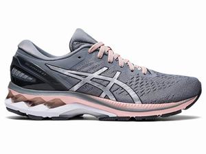 Zapatillas Running Asics GEL-KAYANO 27 Mujer Plateadas | MJOU-86453