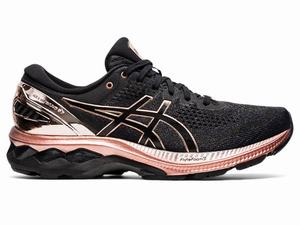 Zapatillas Running Asics GEL-KAYANO 27 Mujer Negras Rosas Doradas | PKBH-40385