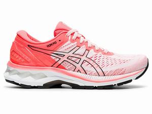 Zapatillas Running Asics GEL-KAYANO 27 TOKYO Mujer Blancas Naranjas Rojas | YQVR-17385