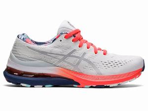 Zapatillas Running Asics GEL-KAYANO 28 Mujer Blancas Azules | YDUW-28710