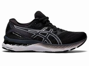 Zapatillas Running Asics GEL-NIMBUS 23 (D) Mujer Negras Blancas | LWXR-70865