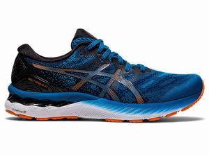 Zapatillas Running Asics GEL-NIMBUS 23 Hombre Negras Azules | QFBO-38714