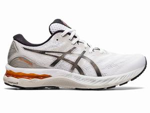 Zapatillas Running Asics GEL-NIMBUS 23 Hombre Blancas Gris | YDAX-49856