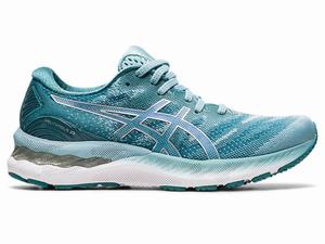 Zapatillas Running Asics GEL-NIMBUS 23 Mujer Azules Plateadas | ERAS-43967