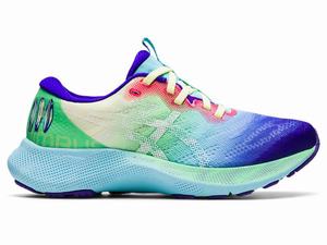 Zapatillas Running Asics GEL-NIMBUS LITE 2 LAM Mujer Azul Real Blancas | EHZF-95720