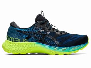 Zapatillas Running Asics GEL-NIMBUS LITE 2 Hombre Negras Azules | VGLB-27398