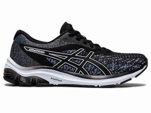 Zapatillas Running Asics GEL-PULSE 12 Knit Mujer Negras | XCFL-39645