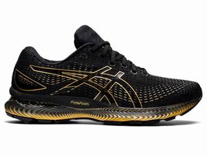 Zapatillas Running Asics GEL-SAIUN Hombre Negras Doradas Gris | ZHJE-82461