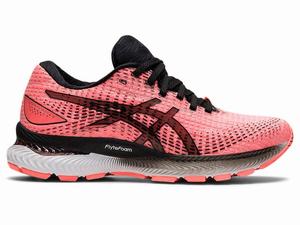 Zapatillas Running Asics GEL-SAIUN Mujer Naranjas Coral Blancas Plateadas | AYPC-63075