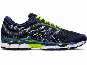 Zapatillas Running Asics GEL-ZIRUSS 3 Hombre Azul Marino Amarillo | FBXD-71526