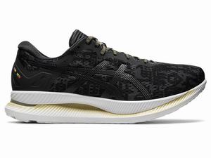 Zapatillas Running Asics GLIDERIDE Hombre Negras Gris | ACHG-45329