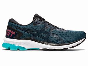 Zapatillas Running Asics GT-1000 9 Hombre Negras Azules | FZMR-04217