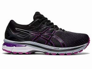 Zapatillas Running Asics GT-2000 9 G-TX Mujer Negras Moradas | YVED-06735