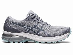 Zapatillas Running Asics GT-2000 9 KNIT Mujer Gris Negras | UTVI-29640