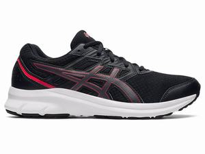 Zapatillas Running Asics JOLT 3 Hombre Negras Rojas | VBYH-89354