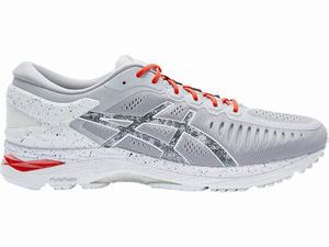 Zapatillas Running Asics Metarun Mujer Gris Rojas Blancas | LWFR-89703