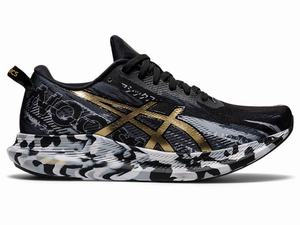 Zapatillas Running Asics NOOSA TRI 13 Mujer Negras Doradas | OUQA-51042