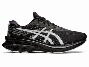 Zapatillas Running Asics NOVABLAST 2 Hombre Negras Plateadas | NLHO-63875