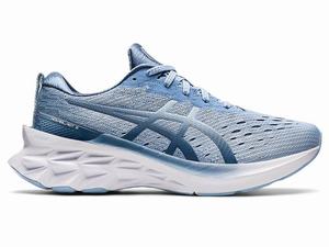 Zapatillas Running Asics NOVABLAST 2 Mujer Azules Blancas | UNAH-48716