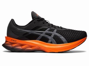 Zapatillas Running Asics NOVABLAST Hombre Negras Gris | CBIX-10356