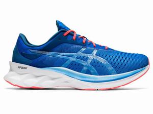 Zapatillas Running Asics NOVABLAST Hombre Negras Azules | KIFP-52380