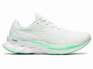 Zapatillas Running Asics NOVABLAST Mujer Blancas Verde Menta | LBGS-60293