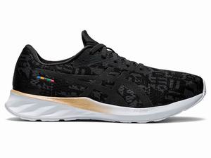 Zapatillas Running Asics ROADBLAST Hombre Negras Gris | DEIN-78526